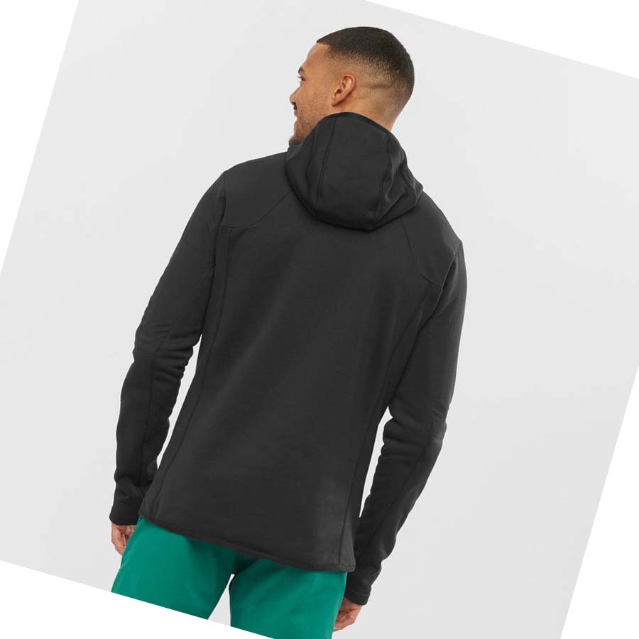 Sudadera Con Capucha Salomon OUTLINE WARM HYBRID Hombre Negros | MX 3211SGL